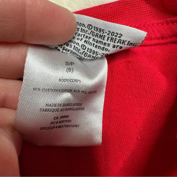 Pokemon Trainer T-Shirt Red & White Size 6 - Picture 8 of 16